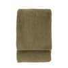 Teddy 130cm x 180cm Fleece Throw Olive