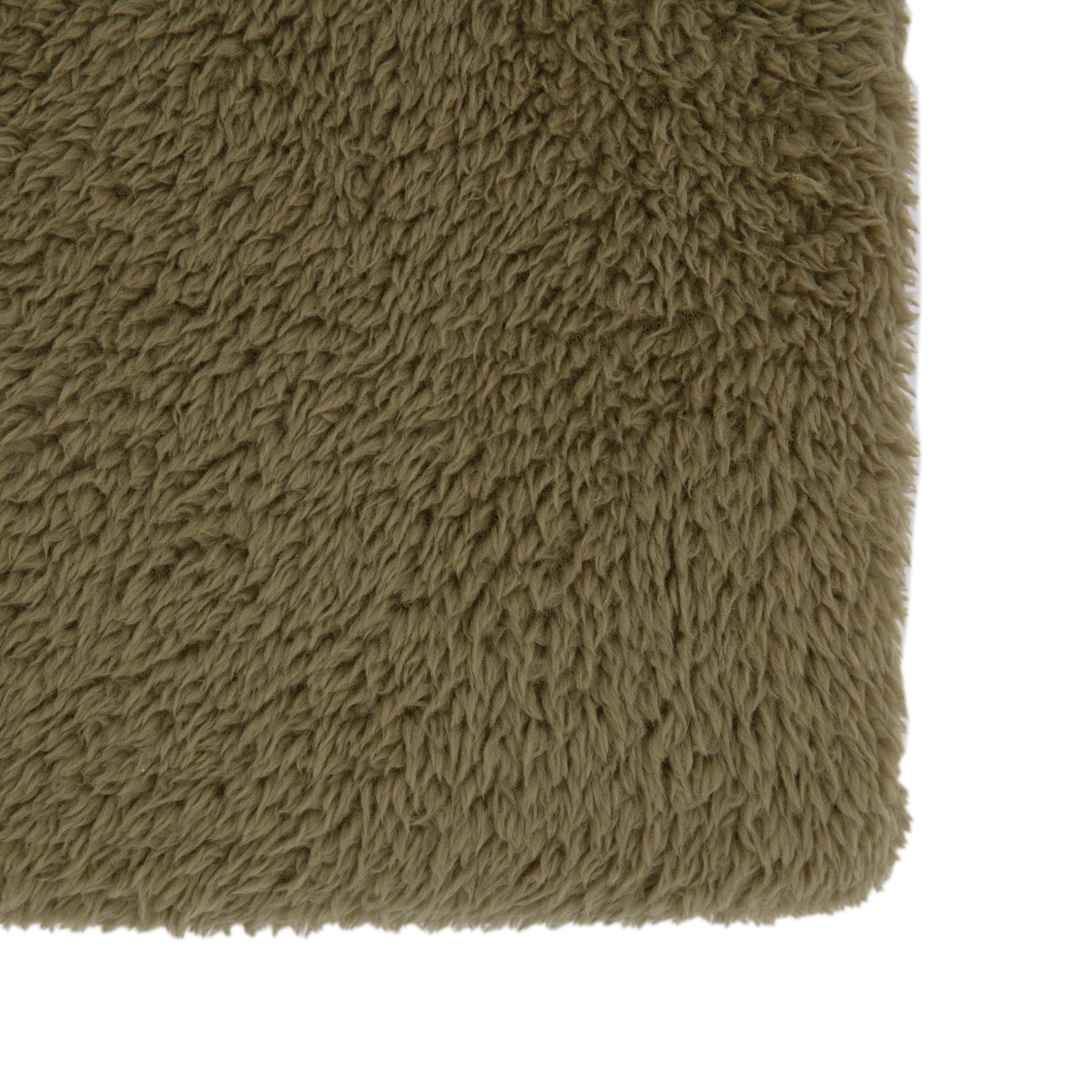 Teddy 130cm x 180cm Fleece Throw Olive