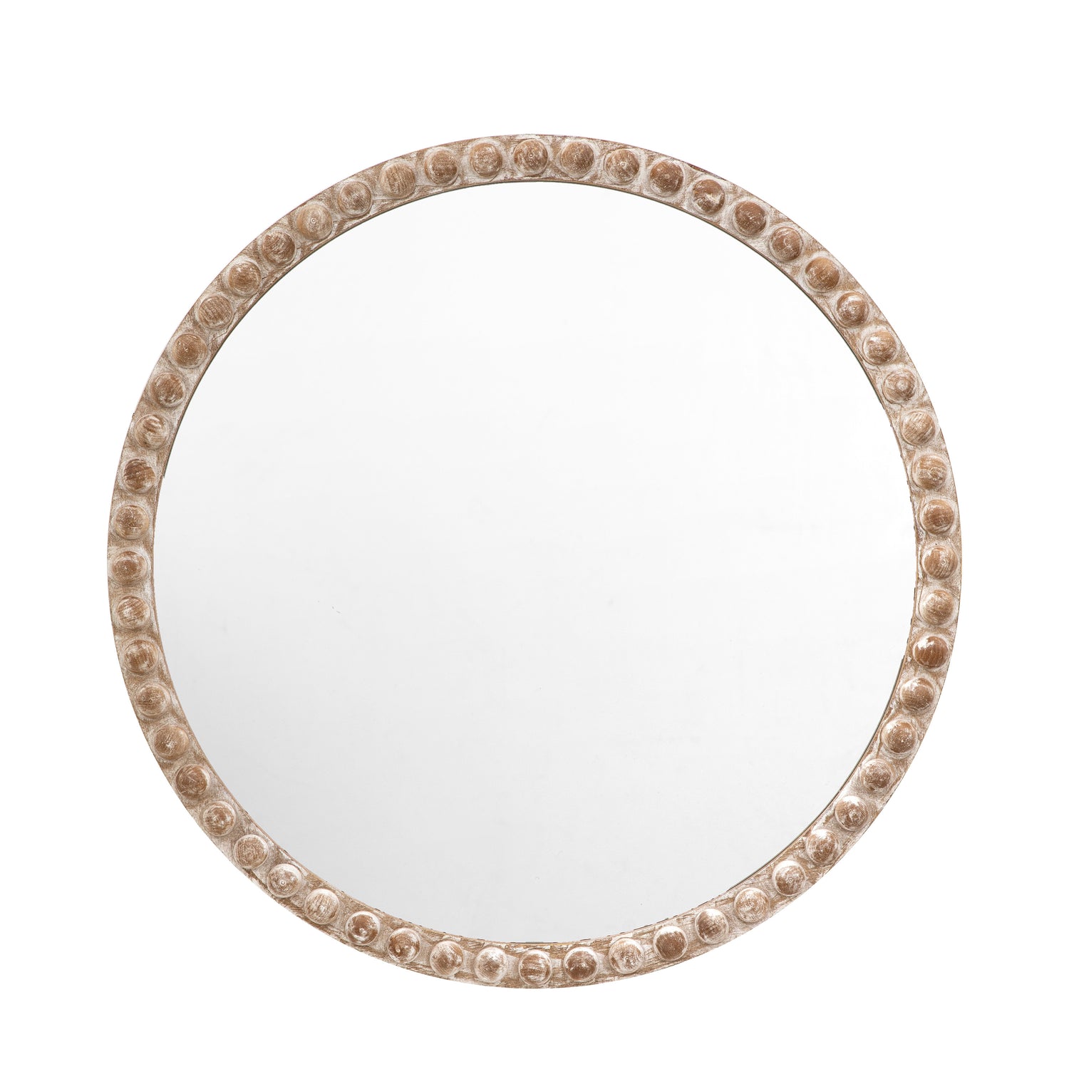 Millbrook 95cm x 95cm Round Large Mirror Natural