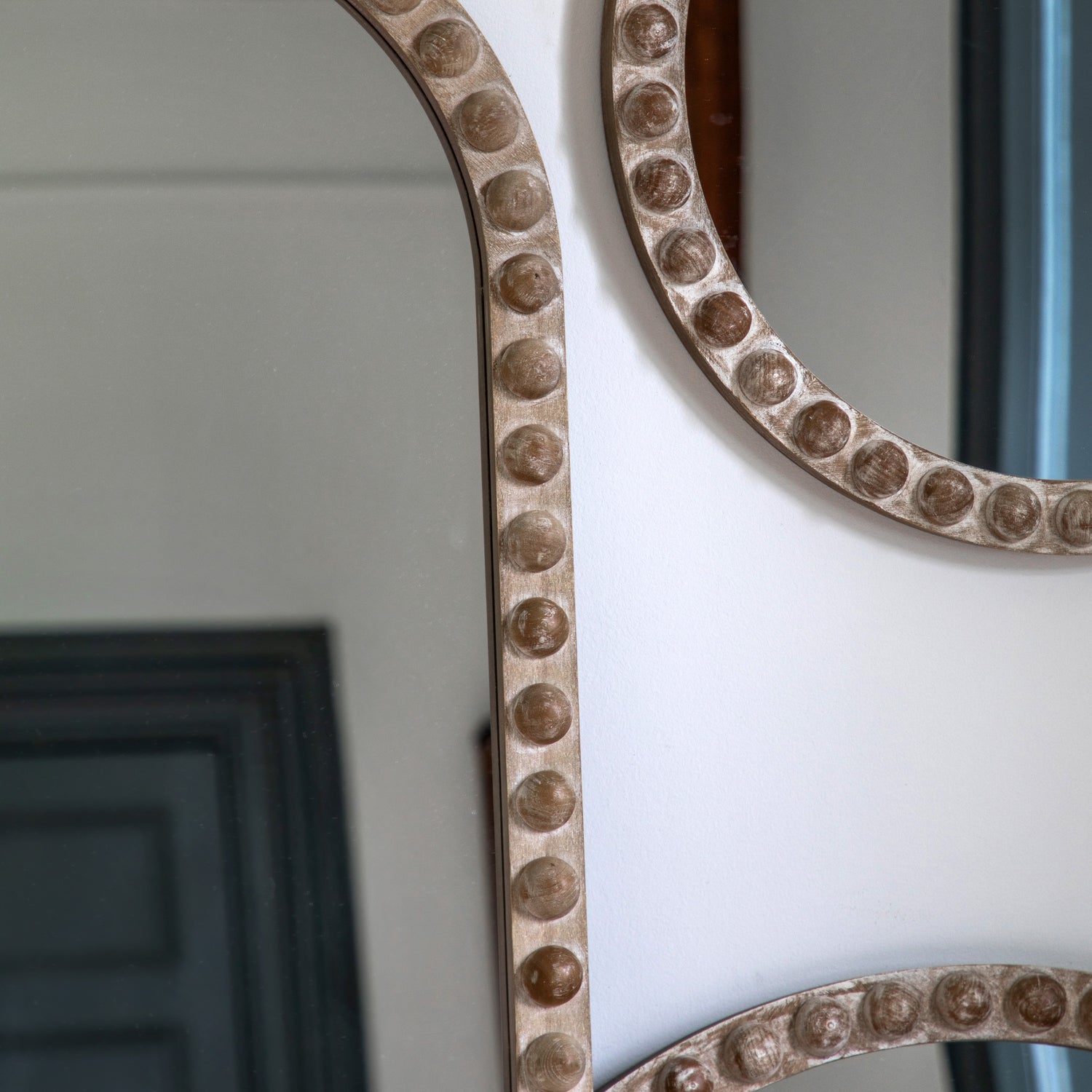 Millbrook 65cm x 65cm Round Small Mirror Natural