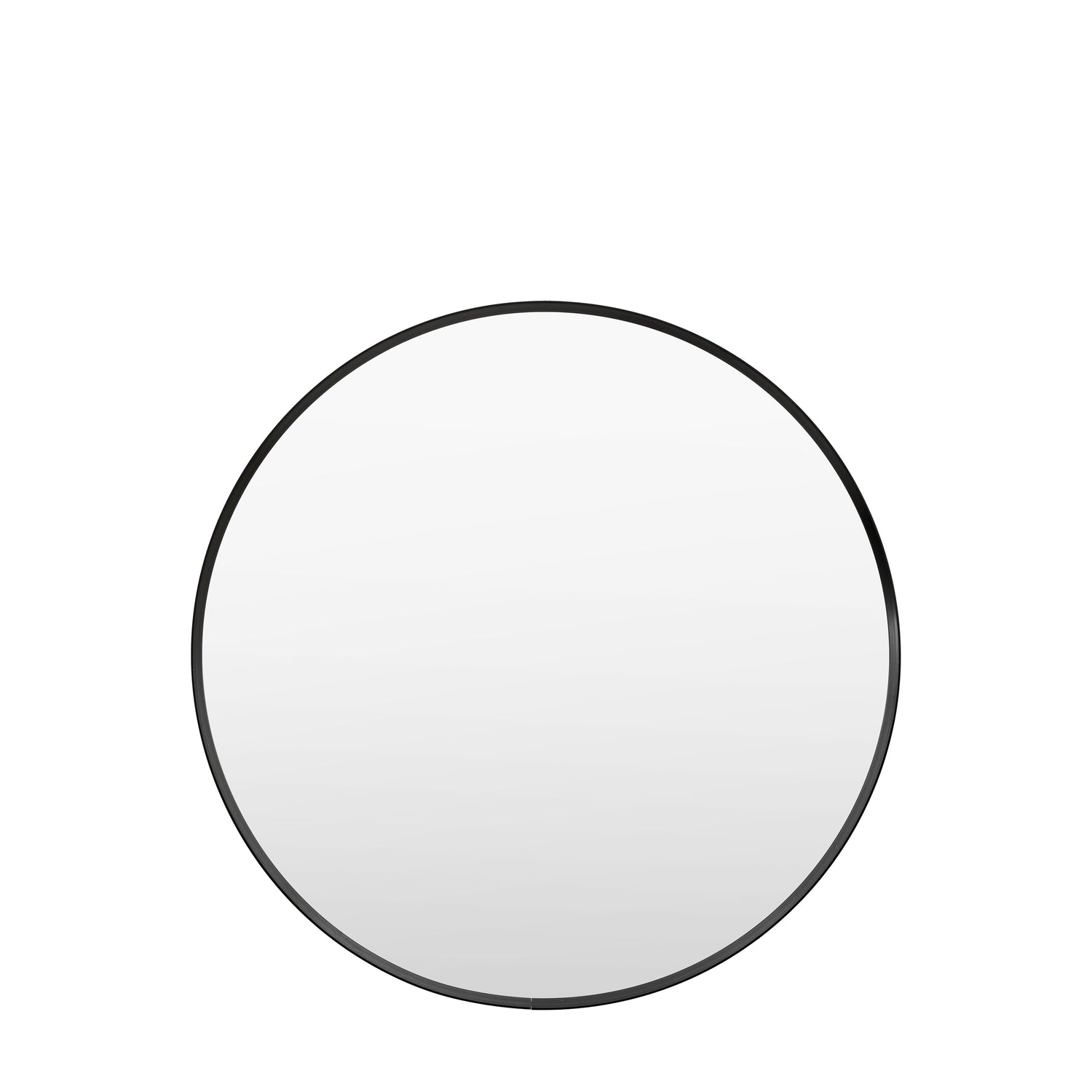 Holworth 60cm x 60cm Round Mirror Black