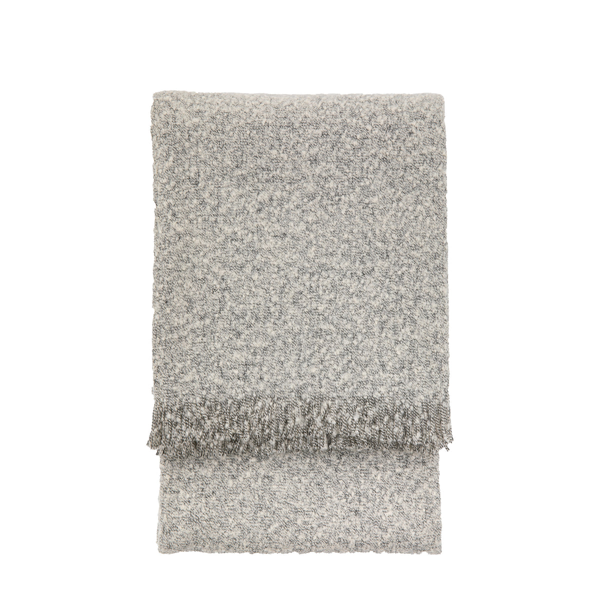 Melange 130cm x 150cm Acrylic Throw Light Grey