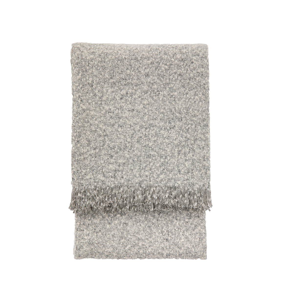 Melange 130cm x 150cm Acrylic Throw Light Grey