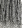 Mohair 130cm x 170cm Fringe Throw Grey