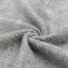 Mohair 130cm x 170cm Fringe Throw Grey