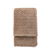Herringbone 140cm x 180cm Sherpa Throw Taupe