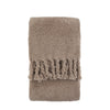 Fringed 130cm x 170cm Teddy Throw Taupe