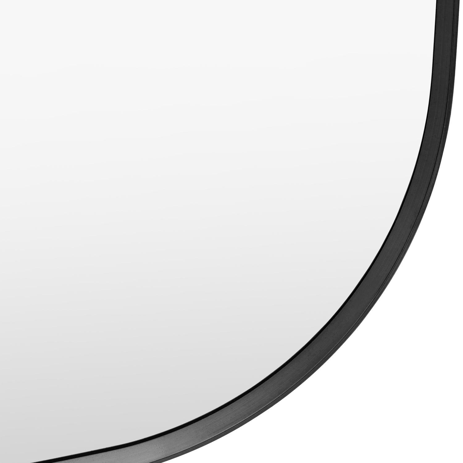 Holworth 70cm x 170cm Shaped Leaner Mirror Black