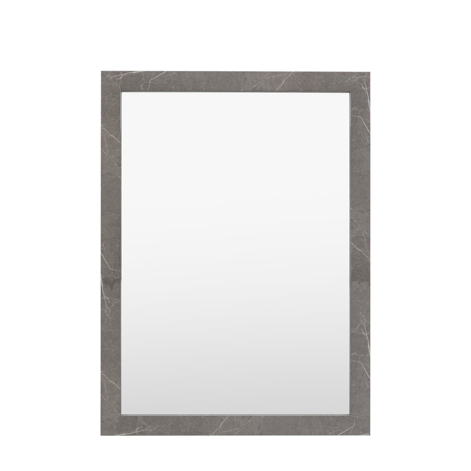Romano 57cm x 77cm Rectangle Mirror Marbled Grey