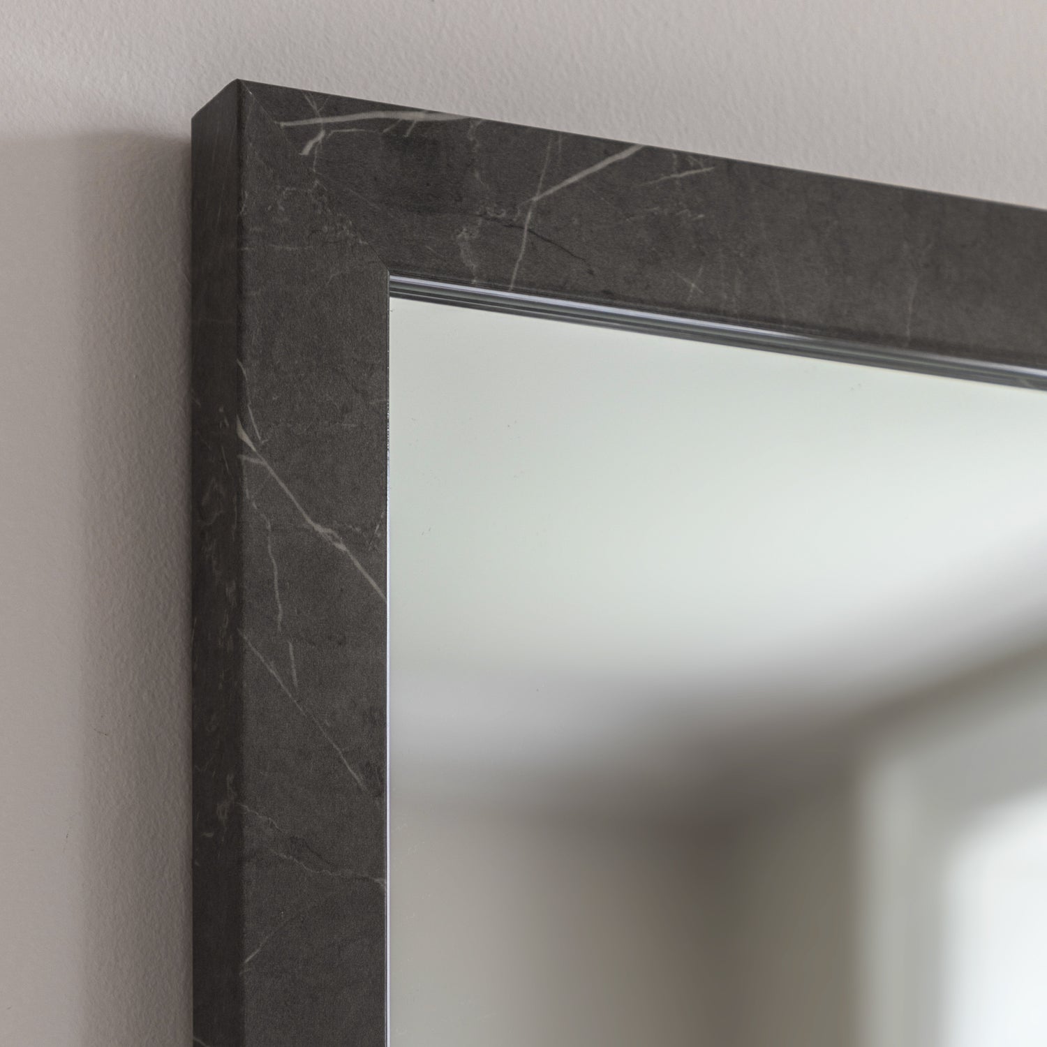 Romano 57cm x 77cm Rectangle Mirror Marbled Grey