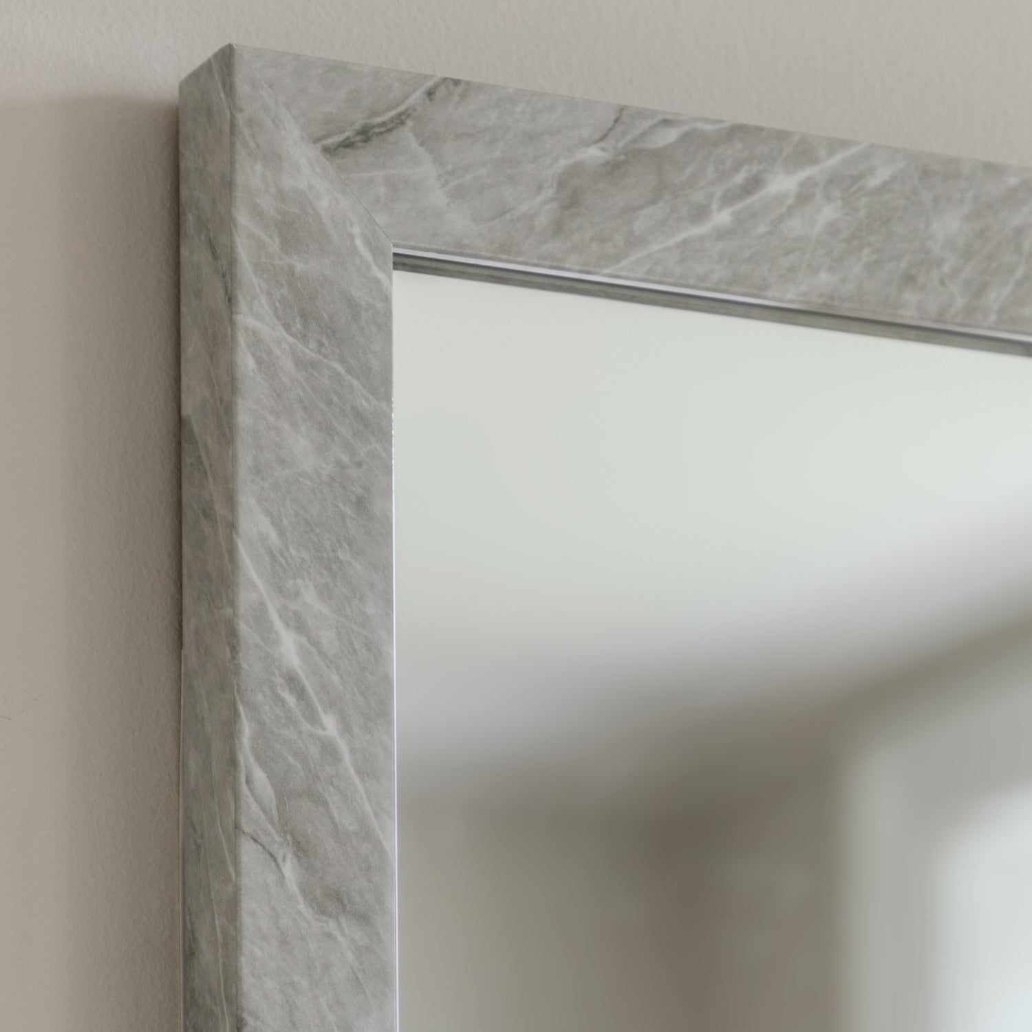 Romano 57cm x 77cm Rectangle Mirror Marbled White