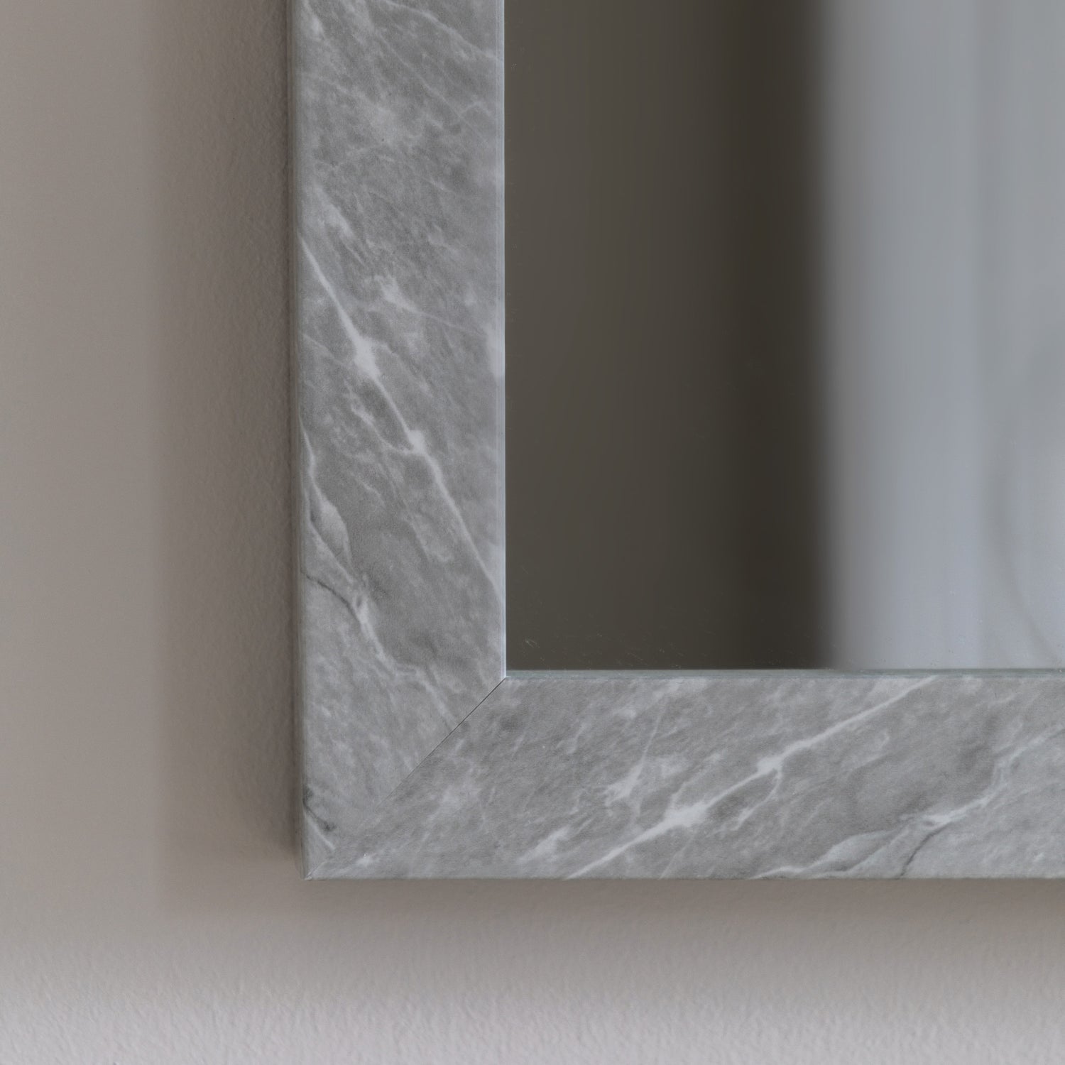 Romano 57cm x 77cm Rectangle Mirror Marbled White