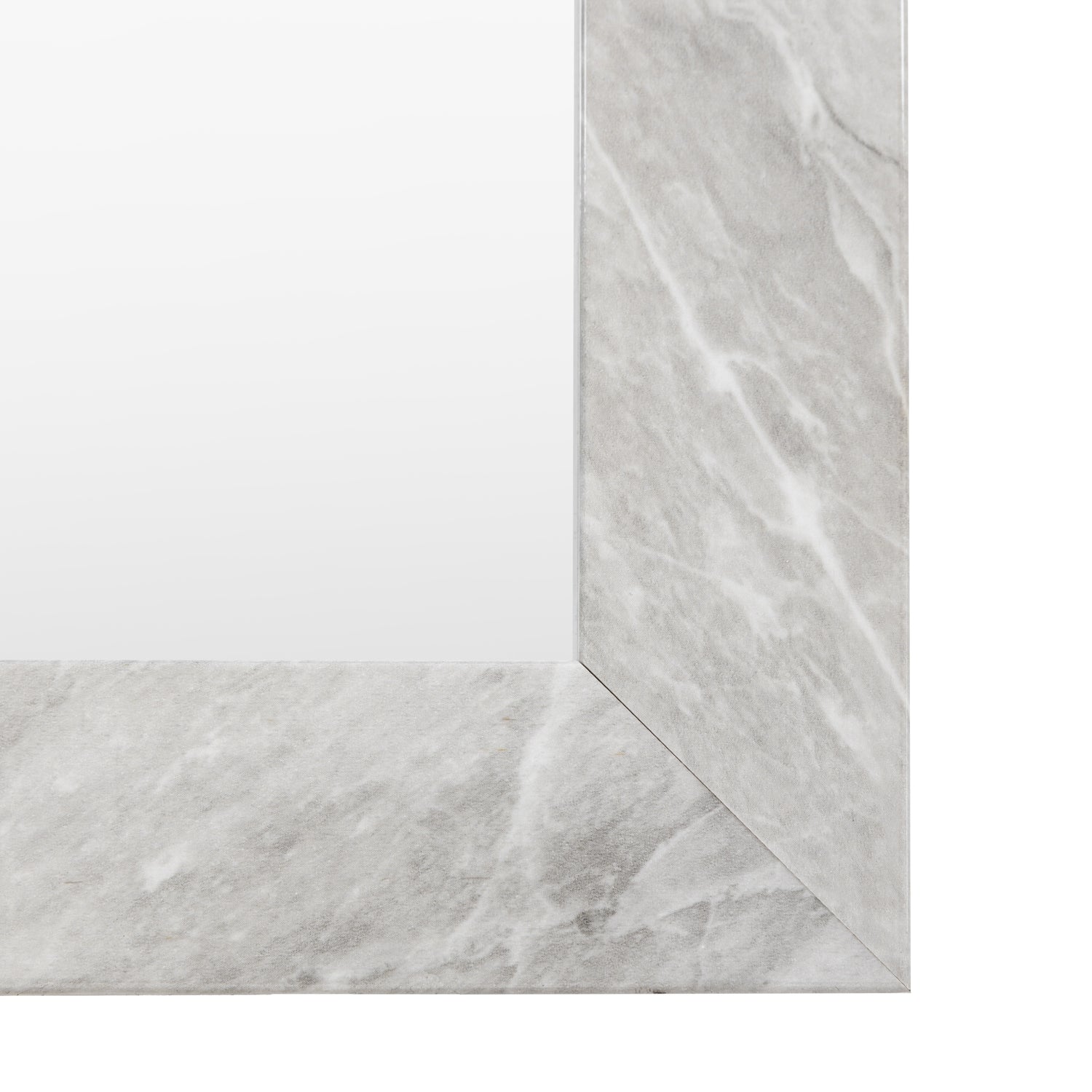 Romano 57cm x 77cm Rectangle Mirror Marbled White
