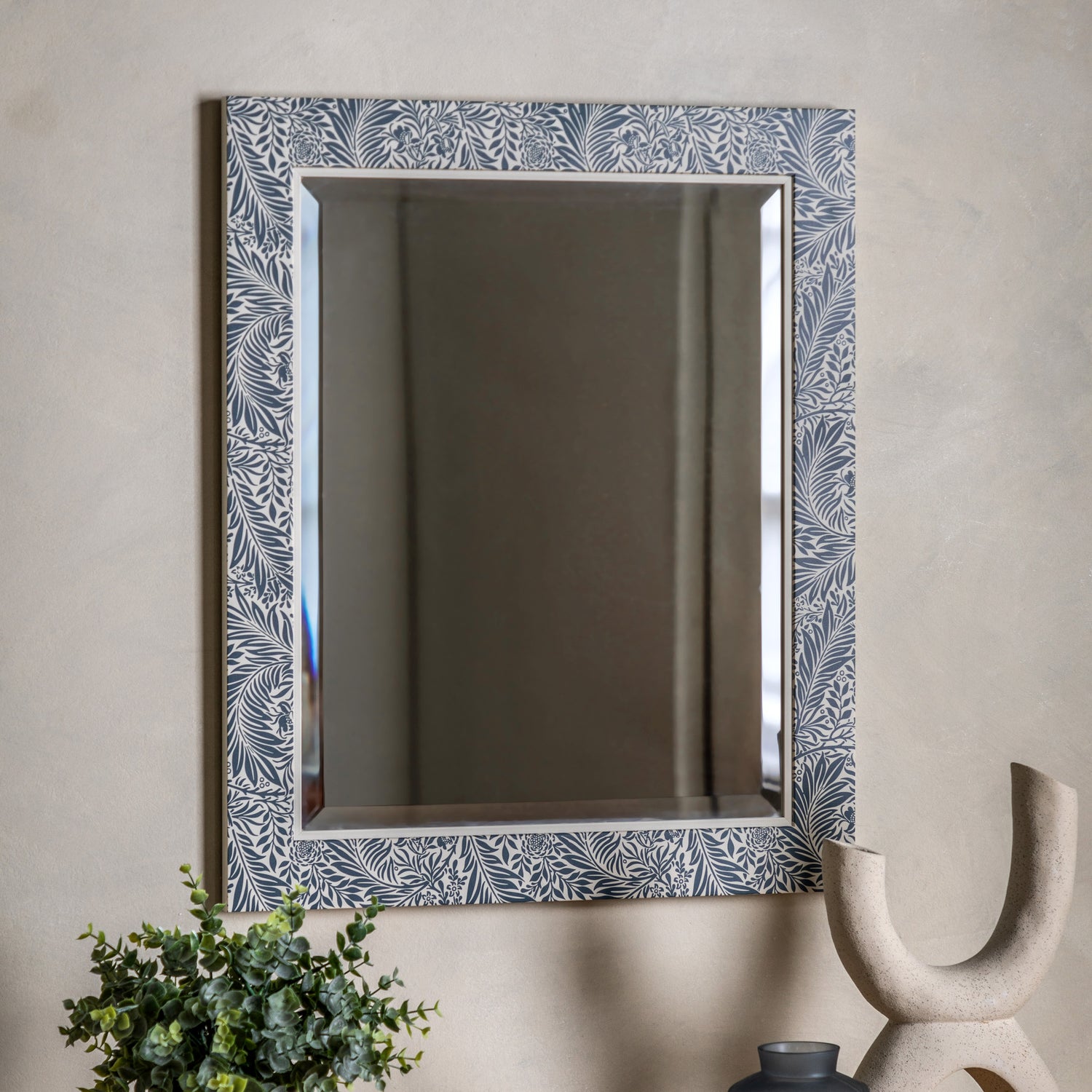 Cotswold 51cm x 61cm Rectangle Mirror Navy