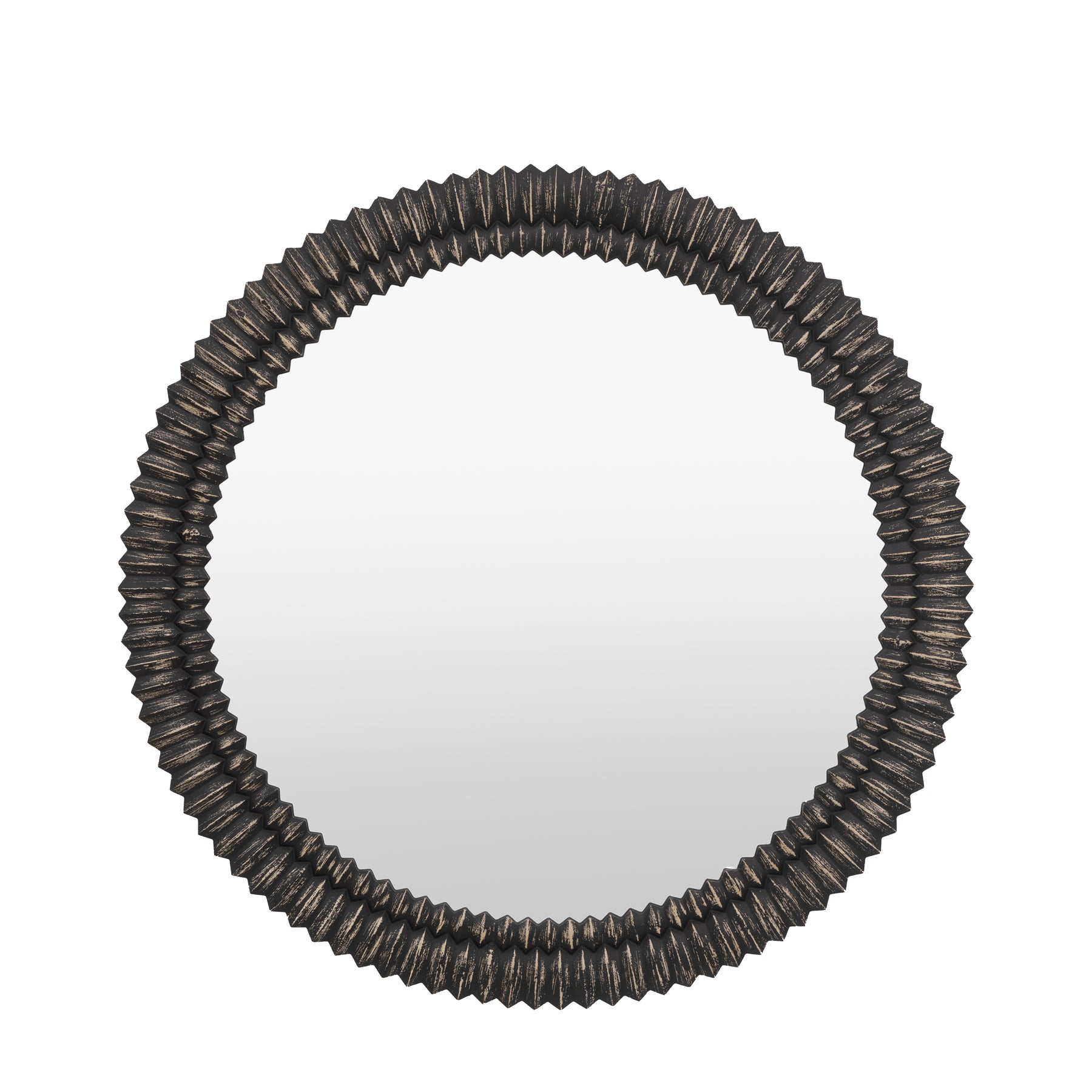 Pimlico 90cm x 90cm Round Mirror Black Wash