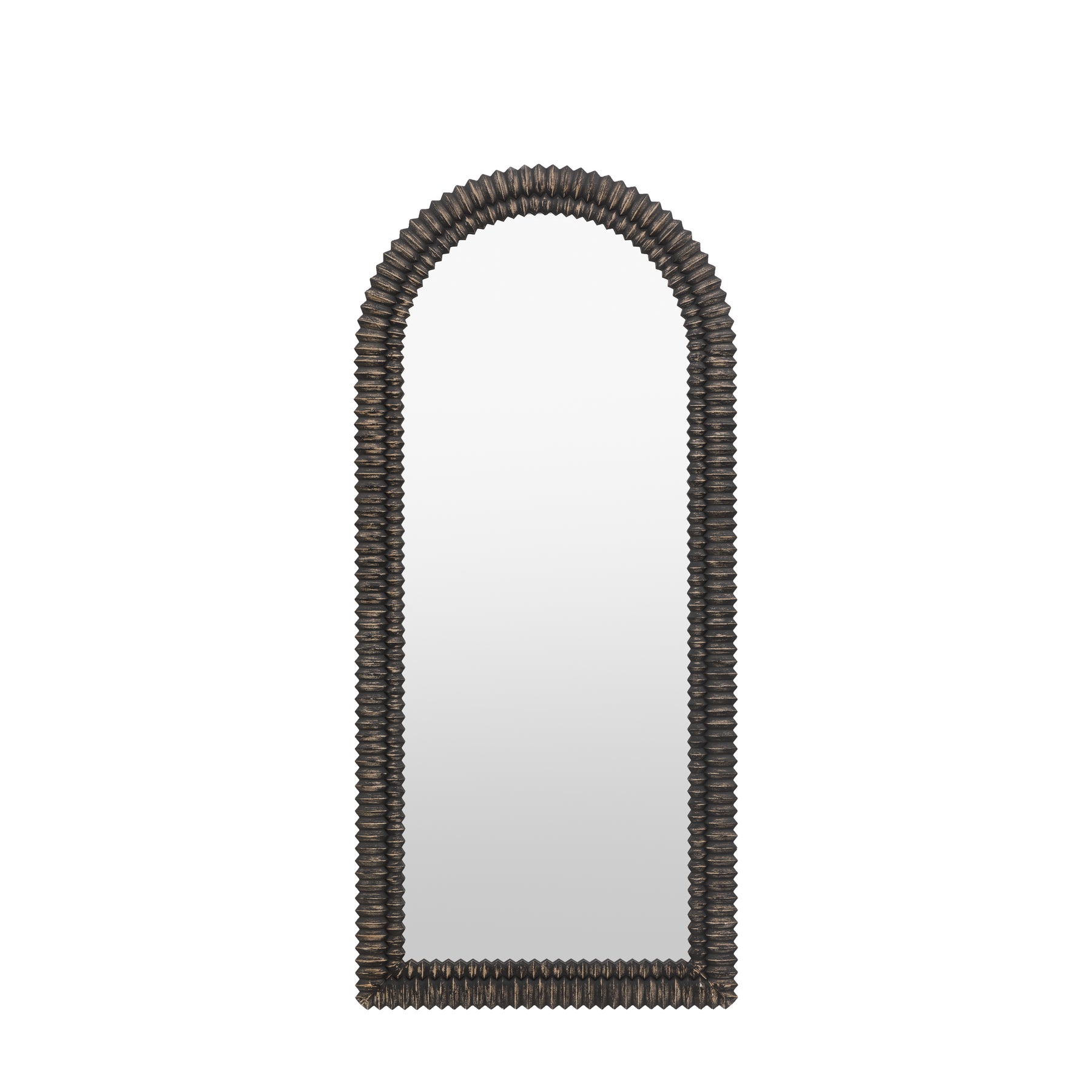 Pimlico 77cm x 170cm Arch Leaner Mirror Black Wash