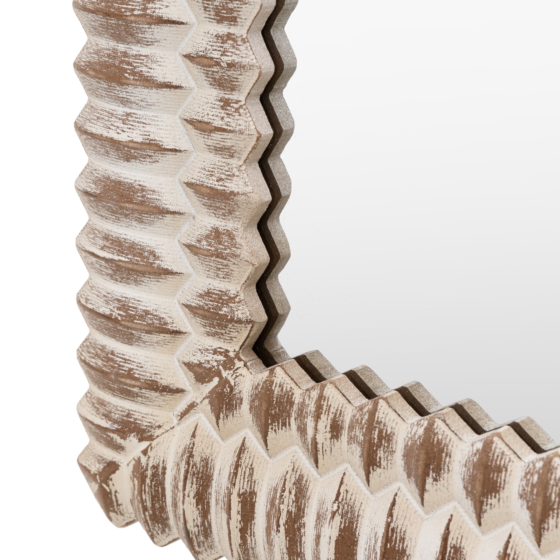 Pimlico 77cm x 170cm Arch Leaner Mirror White Wash