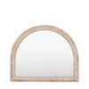 Pimlico 120cm x 100cm Arch Overmantle Mirror White Wash