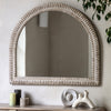 Pimlico 120cm x 100cm Arch Overmantle Mirror White Wash