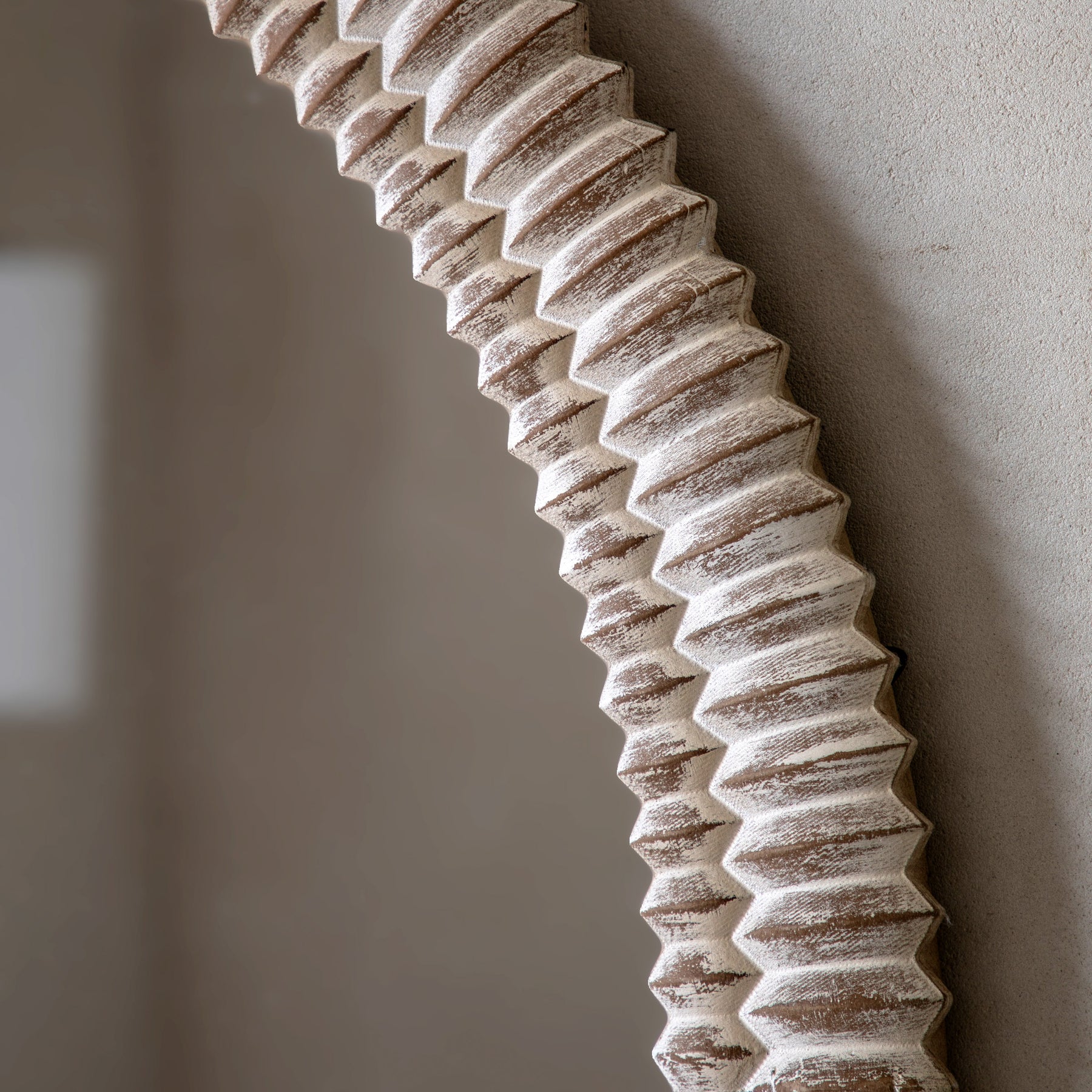 Pimlico 120cm x 100cm Arch Overmantle Mirror White Wash