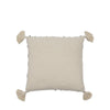 Tufted 45cm x 45cm Filled Cushion Black Cream