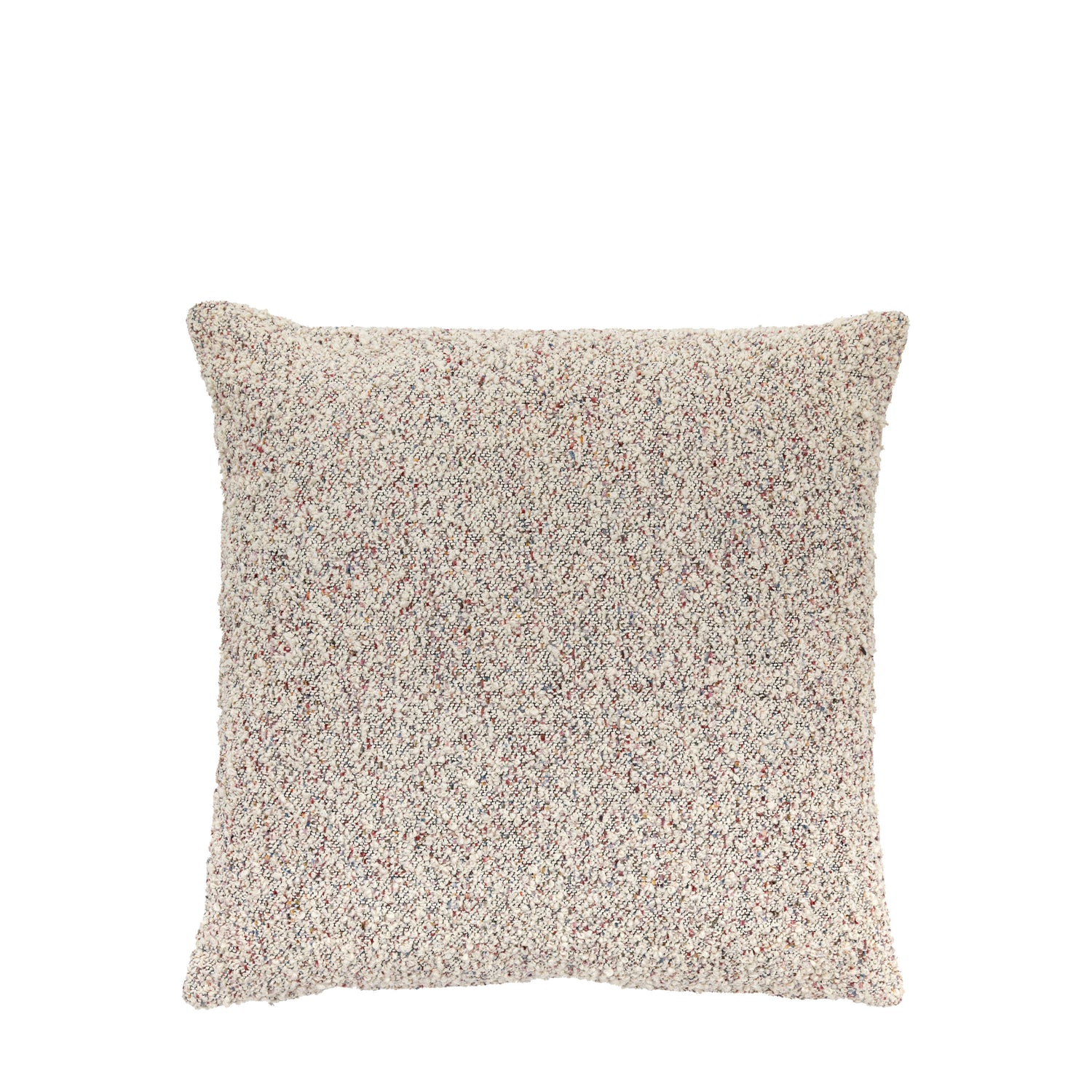 Boucle Knife Edge 55cm x 55cm Filled Cushion Grey