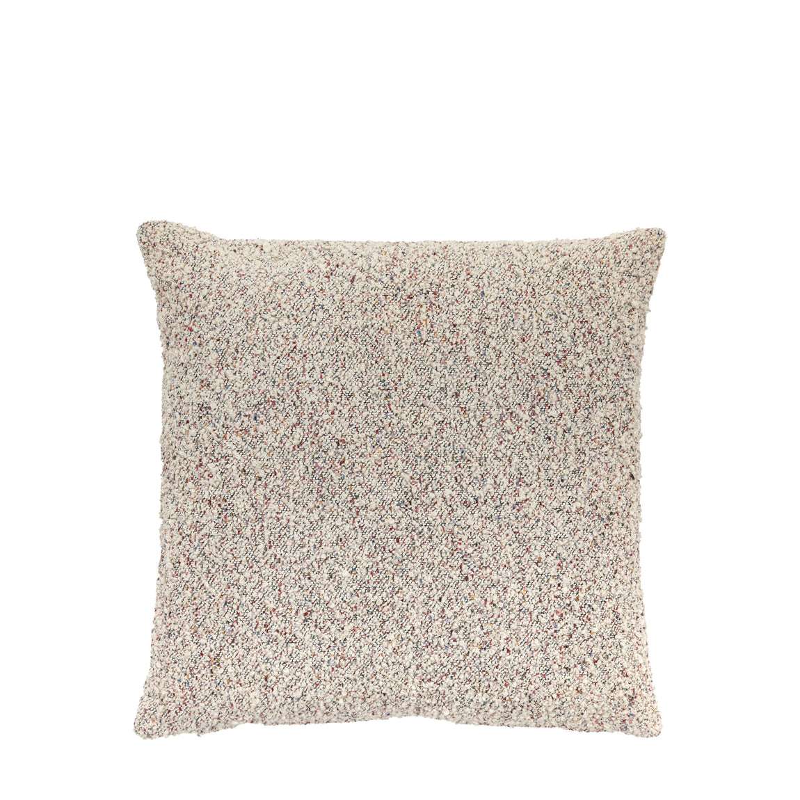 Boucle Knife Edge 55cm x 55cm Filled Cushion Grey