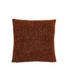 Boucle Knife Edge 55cm x 55cm Filled Cushion Rust