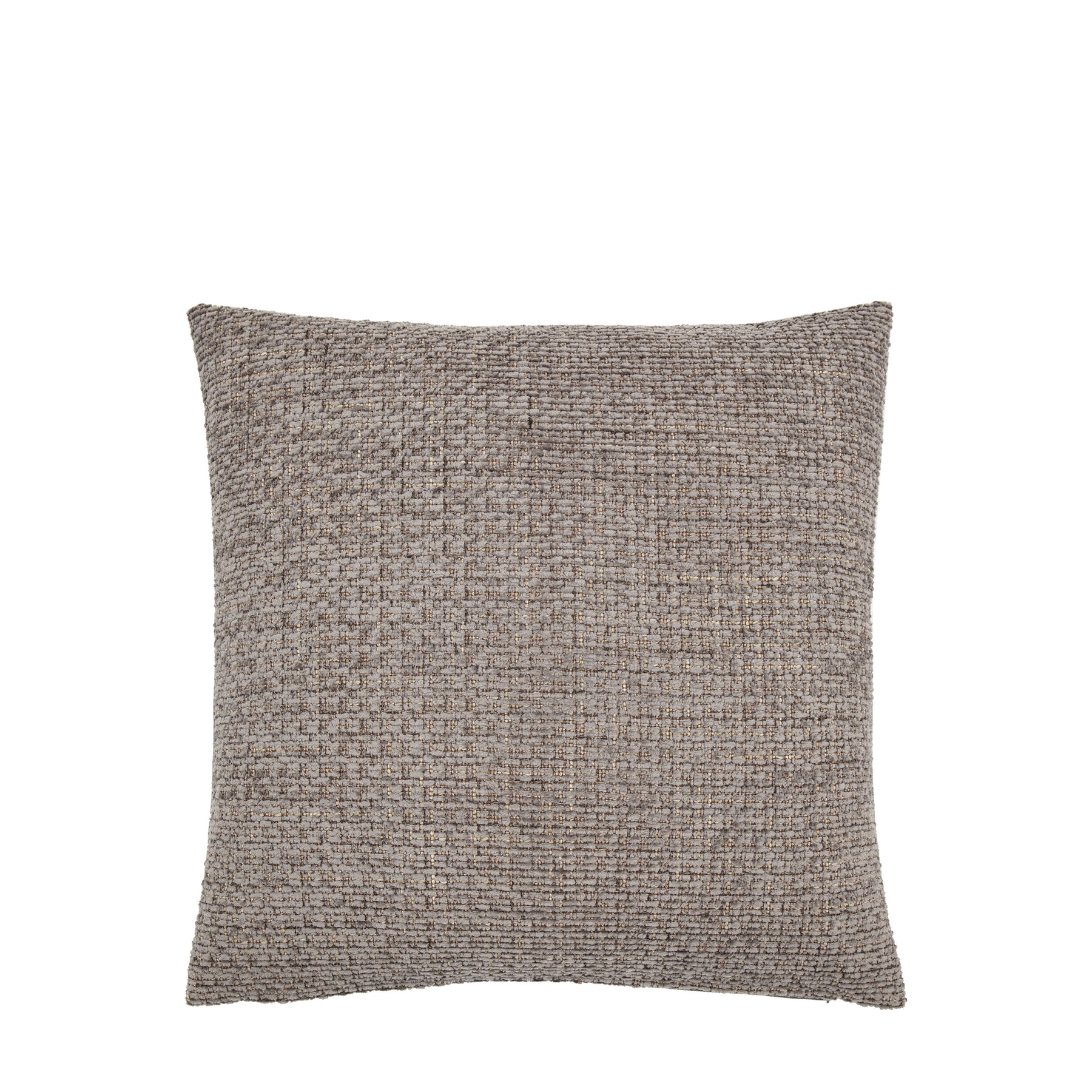 Chenille 55cm x 55cm Filled Cushion Grey