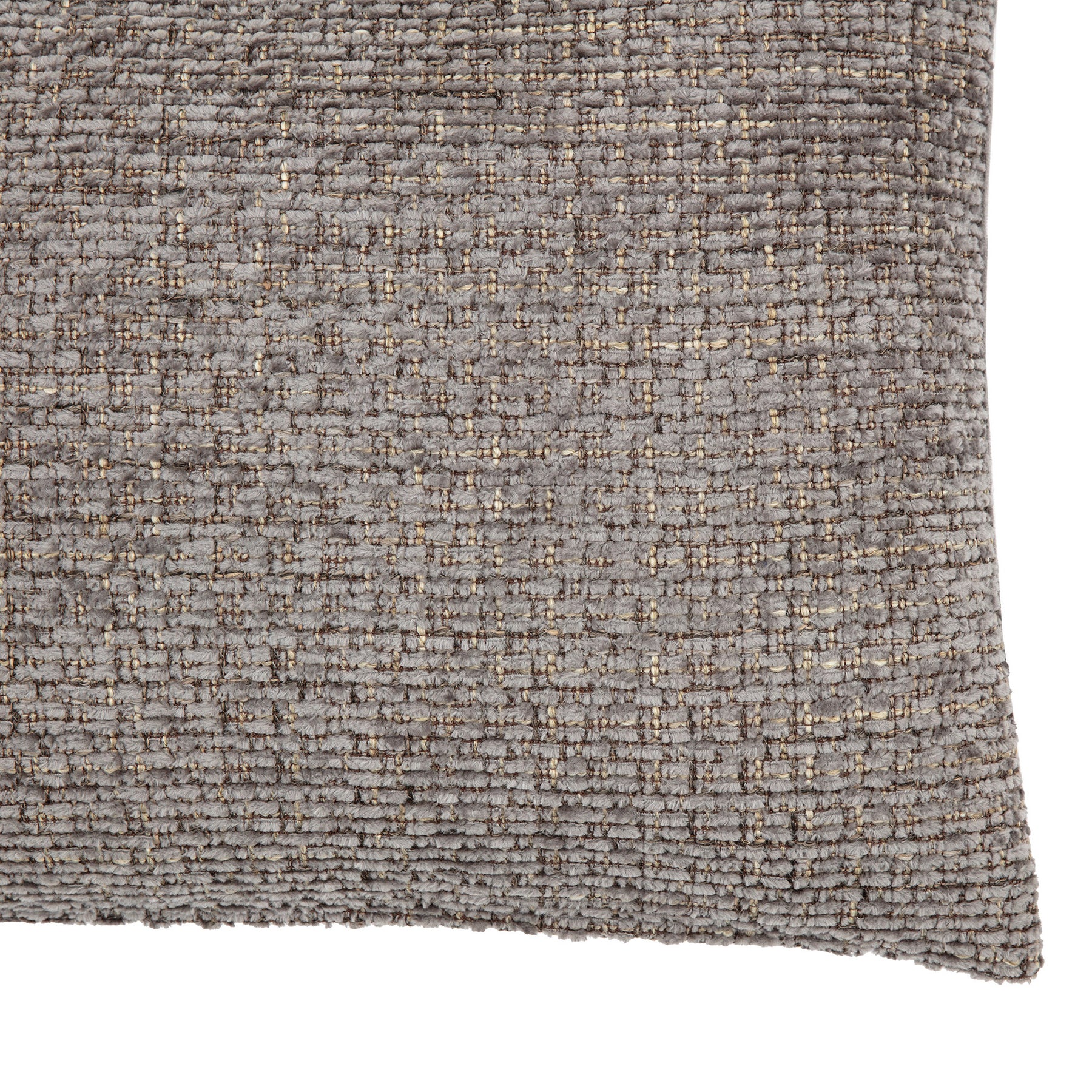 Chenille 55cm x 55cm Filled Cushion Grey