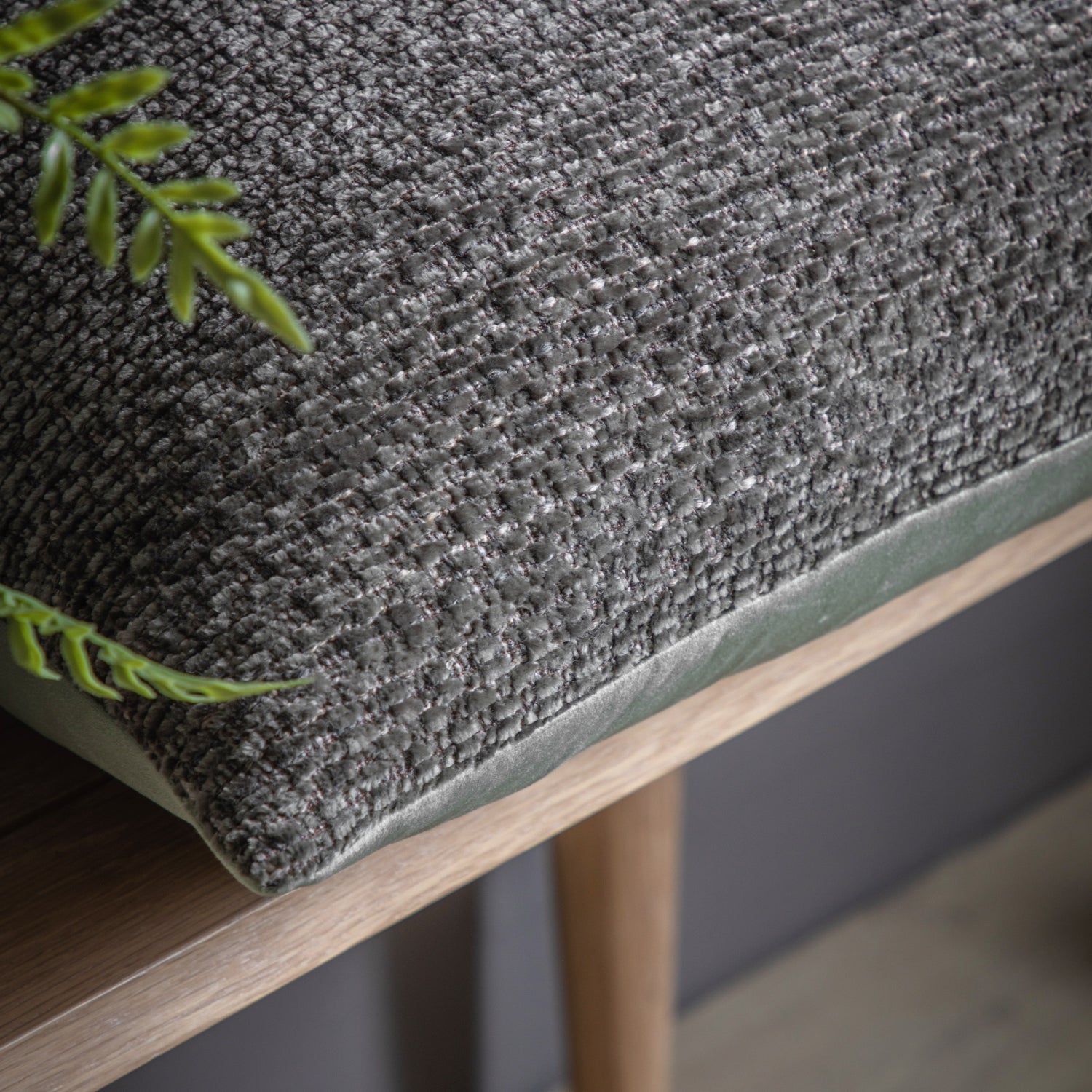 Chenille 55cm x 55cm Filled Cushion Olive