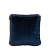 Cut Velvet Fringe 50cm x 50cm Filled Cushion Blue