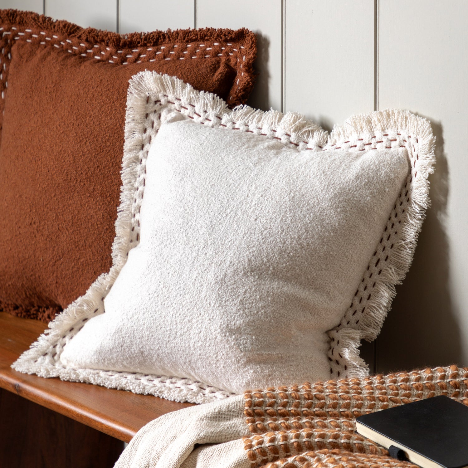 Harmony 45cm x 45cm Filled Cushion Ivory