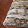 Horizontal Stripe 45cm x 45cm Filled Cushion Natural