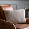 Moss Stitch PomPom 40cm x 60cm Filled Boudoir Natural