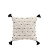 Tilyar 45cm x 45cm Filled Cushion Natural Black