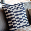 Lohko Woven 45cm x 45cm Feather Filled Cushion Ink