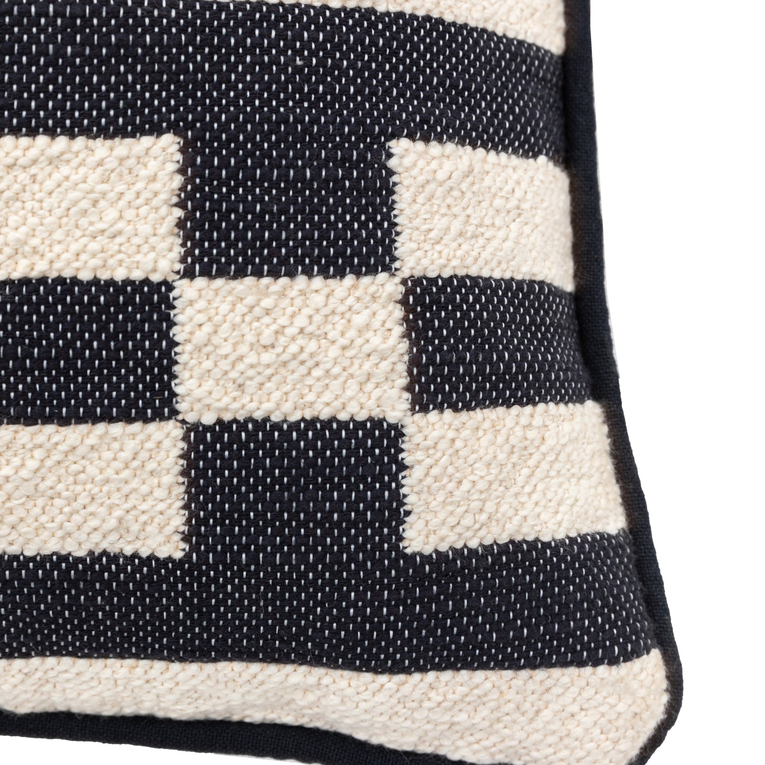 Lohko Woven 45cm x 45cm Feather Filled Cushion Ink