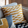 Lohko Woven 45cm x 45cm Feather Filled Cushion Ochre