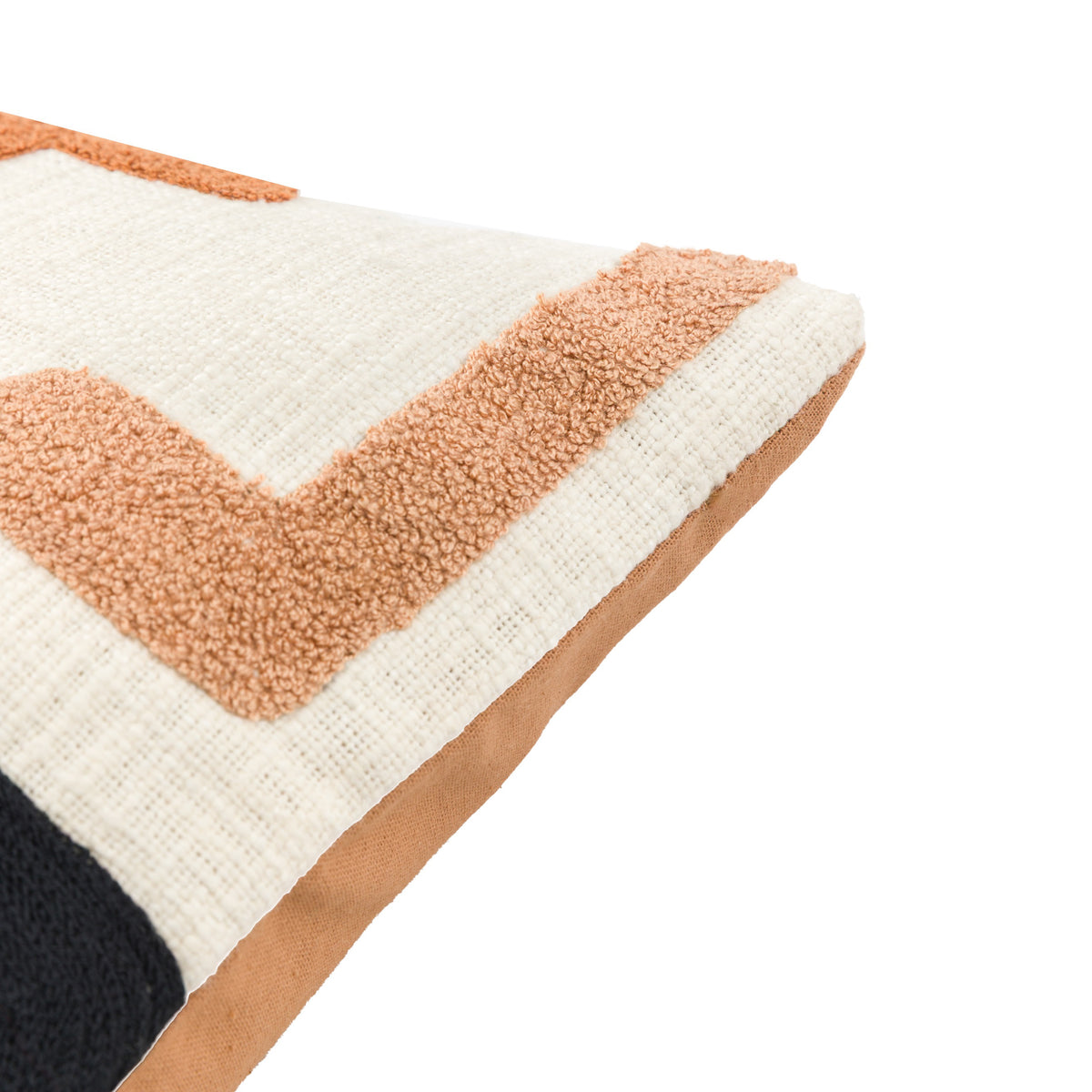 Arul Embroidered 45cm x 45cm Filled Cushion Nutmeg