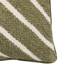Hemsby Stripe Woven 45cm x 45cm Feather Filled Cushion Olive