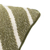 Hemsby Stripe Woven 45cm x 45cm Feather Filled Cushion Olive
