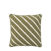 Hemsby Stripe Woven 45cm x 45cm Feather Filled Cushion Olive