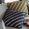 Hemsby Stripe Woven 45cm x 45cm Feather Filled Cushion Ink