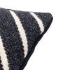 Hemsby Stripe Woven 45cm x 45cm Feather Filled Cushion Ink