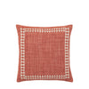 Kai Embroidered Border 45cm x 45cm Outdoor Filled Cushion Apricot