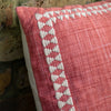 Kai Embroidered Border 45cm x 45cm Outdoor Filled Cushion Apricot