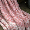 Nalu 130cm x 170cm Knitted Herringbone Throw Apricot