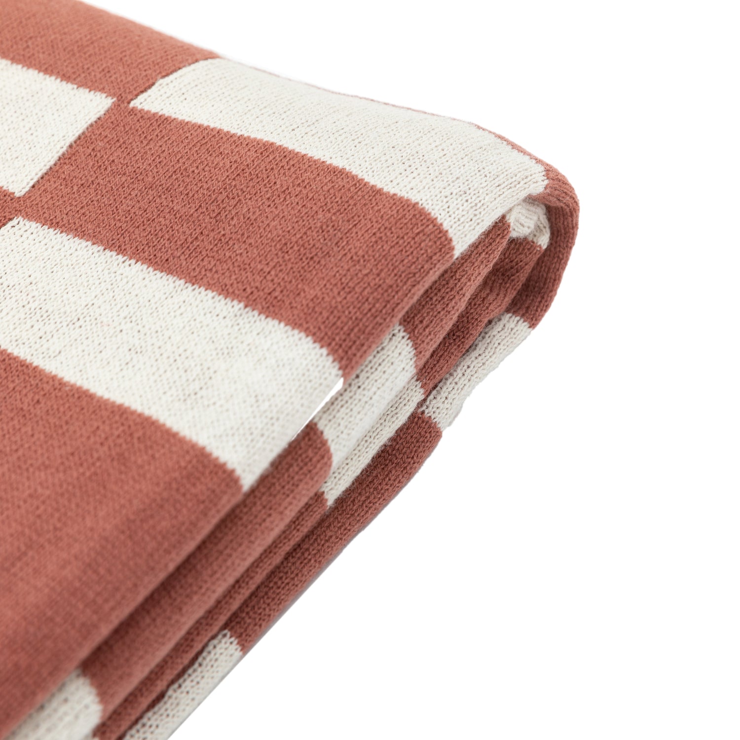 Lohko 130cm x 170cm Knitted Throw Nutmeg