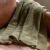 Florence Knit 130cm x 170cm Throw Olive